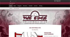 Desktop Screenshot of edgevolleyball.com